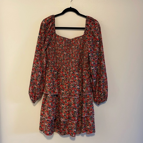 Floral Rouched Dress - Picture 2 of 6